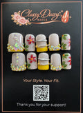 Tropical Bloom Baby Duck Press-On Nails – Short Length