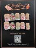 Cherry Blossom Baby Duck Press-On Nails – Short Length
