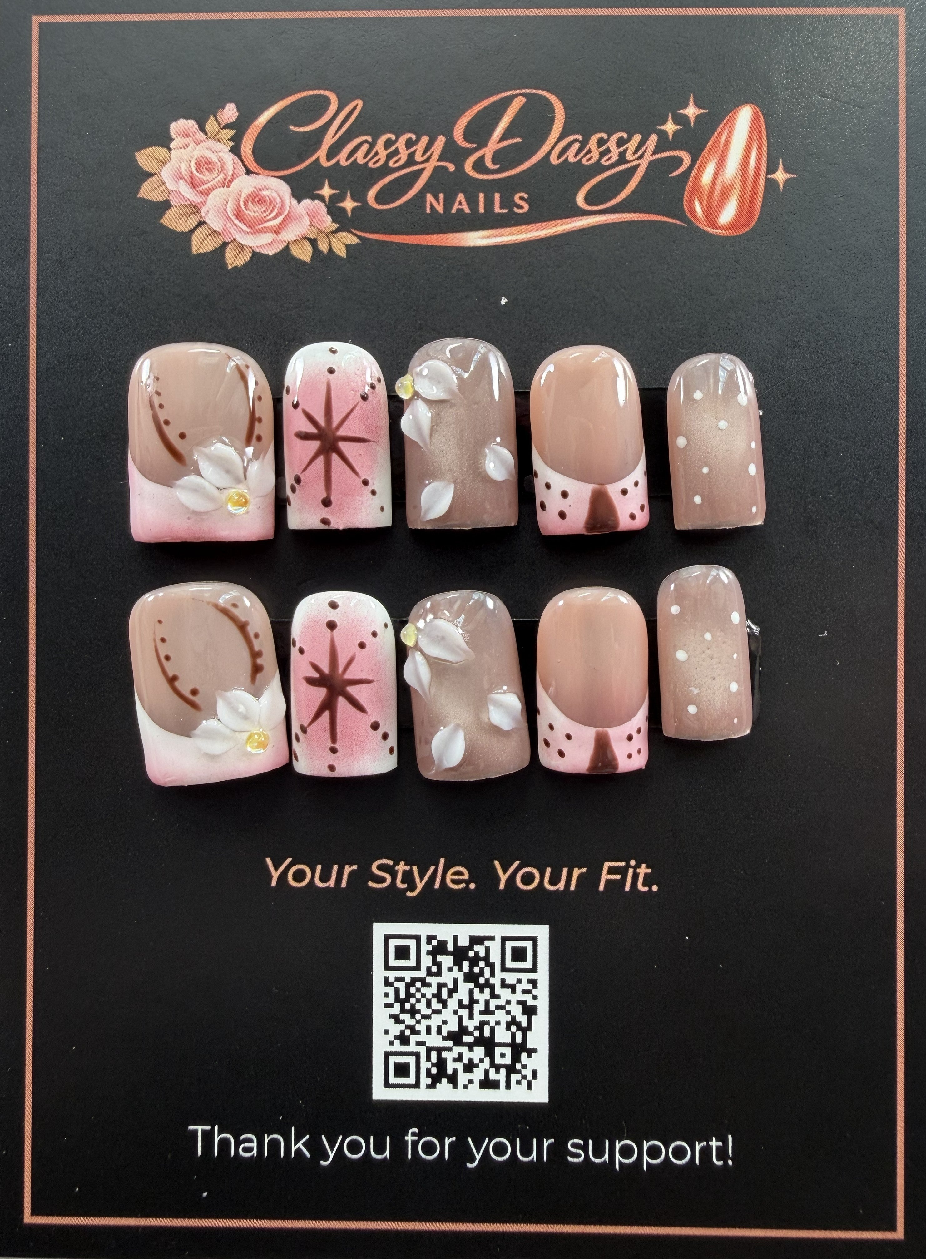 Celestial Tulip Baby Duck Press-On Nails – Short Length