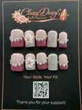 Silver Lily Baby Duck Press-On Nails – Short Length