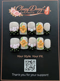 Polka Dot Garden Baby Duck Press-On Nails – Short Length
